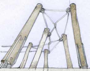 Cable pergola.