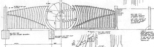 Working drawing (Steel and timber gates), click to return to introduction.