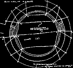 Rough sketch of canopy from above.