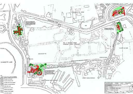 Plan of Caldecotte Area