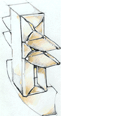 Unit folding then stacking.